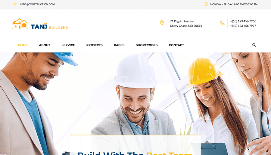 sites web pour les entreprises de construction