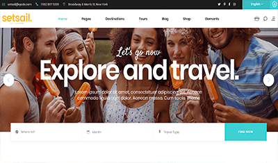 Websites for travel agencies