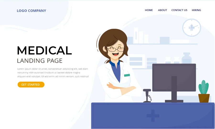 medizinisches Website-Design