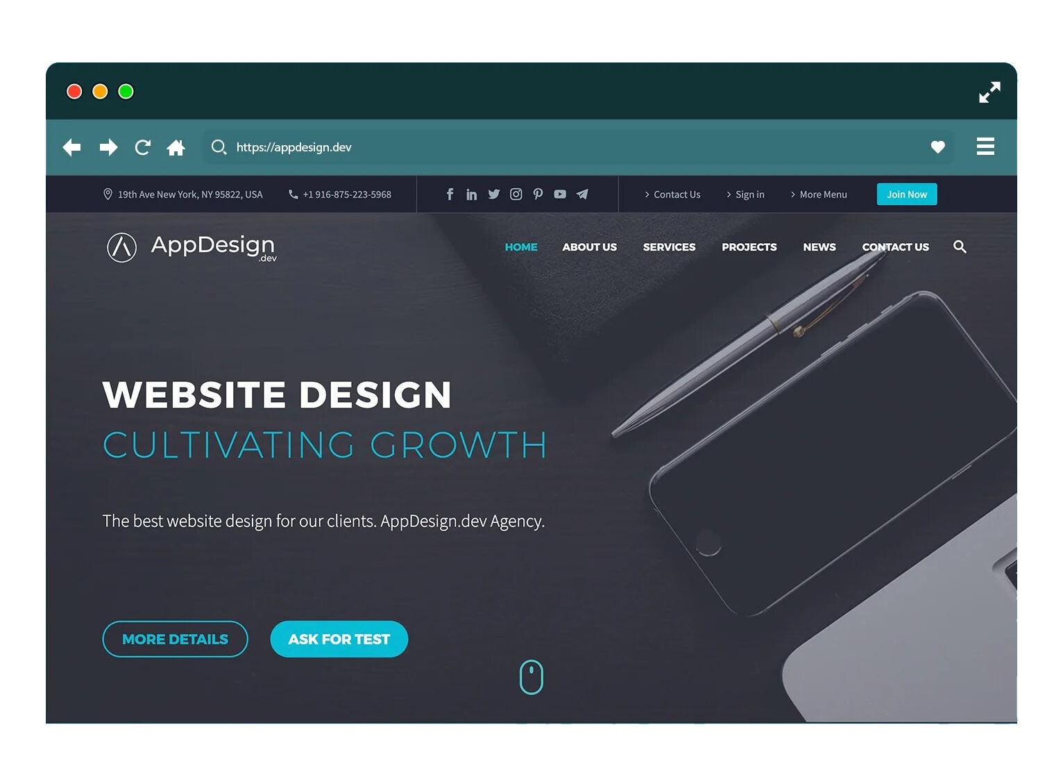 Diseño de Páginas Web Profesionales - App Design