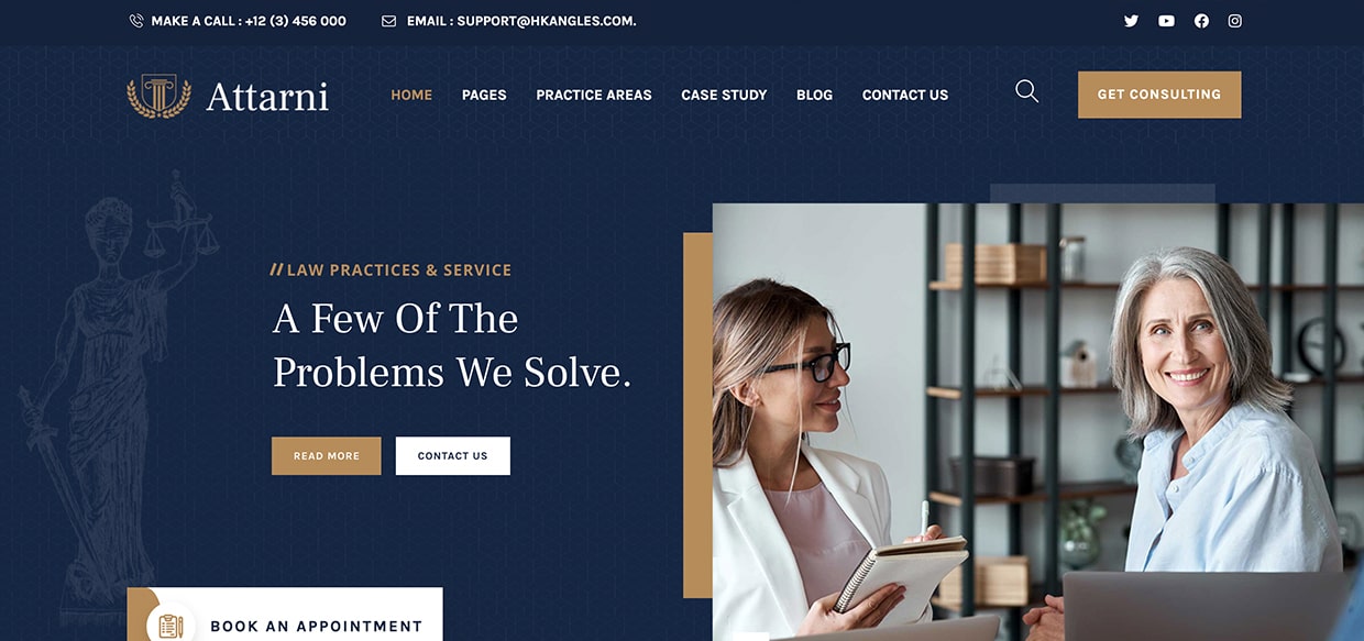 how to create a website for a lawyer