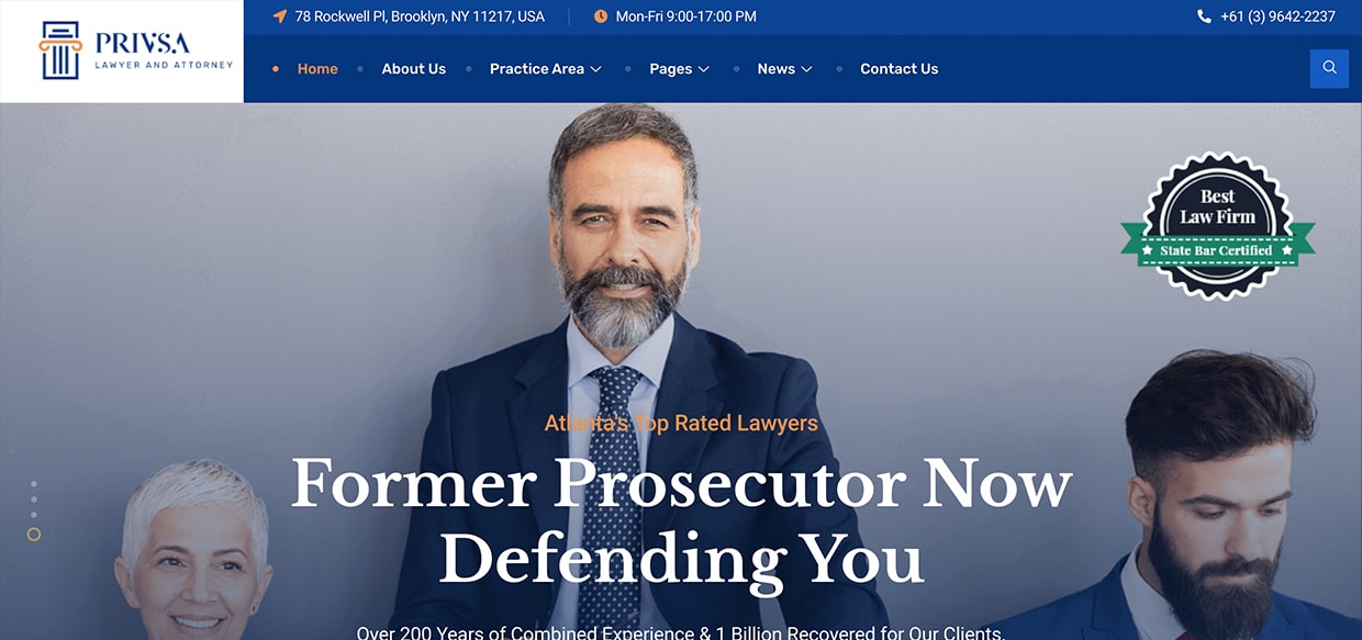 créez votre propre site Web d'avocat