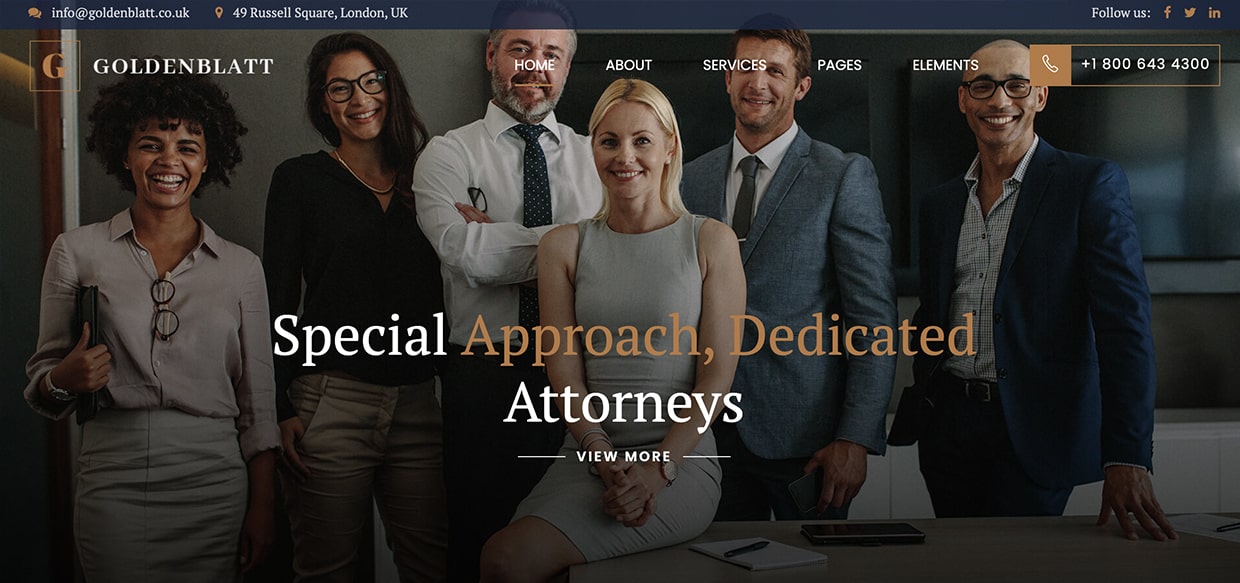 legal services web design