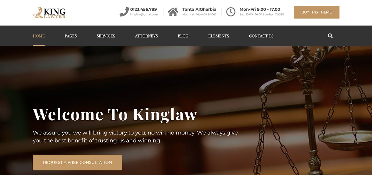 conception de pages Web pour un cabinet d'avocats