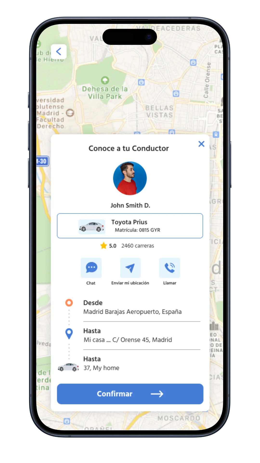 app cab driver selection