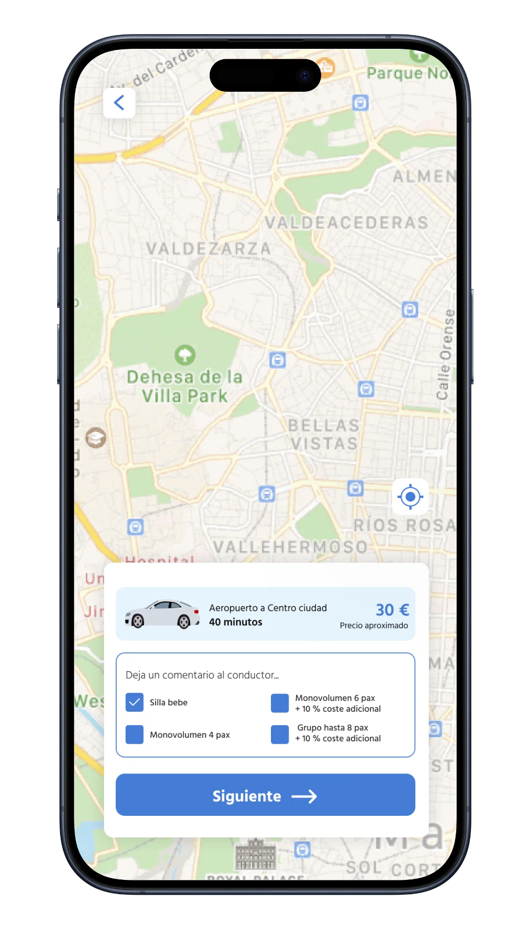 cab route selection app