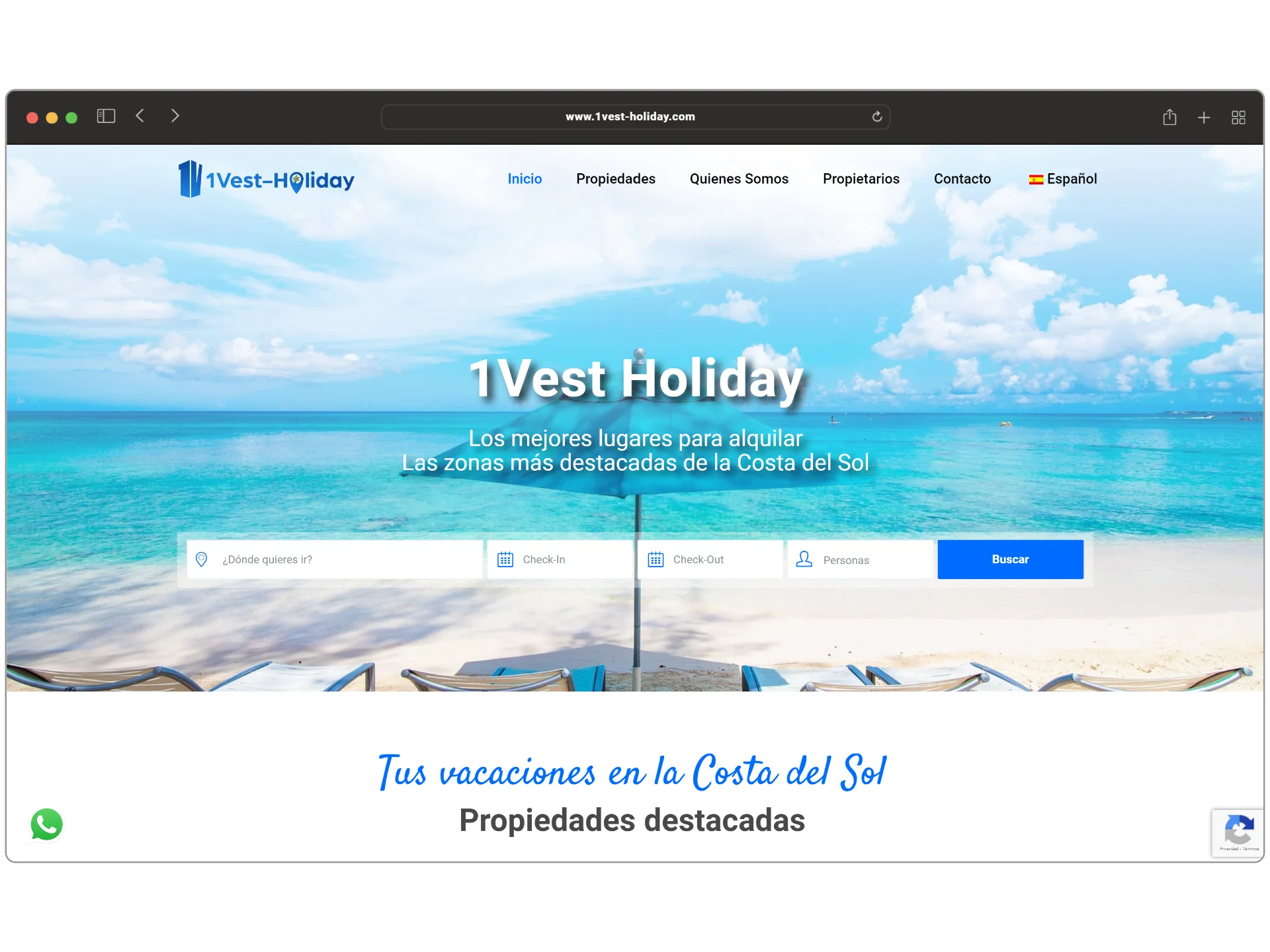 projet web de location de vacances