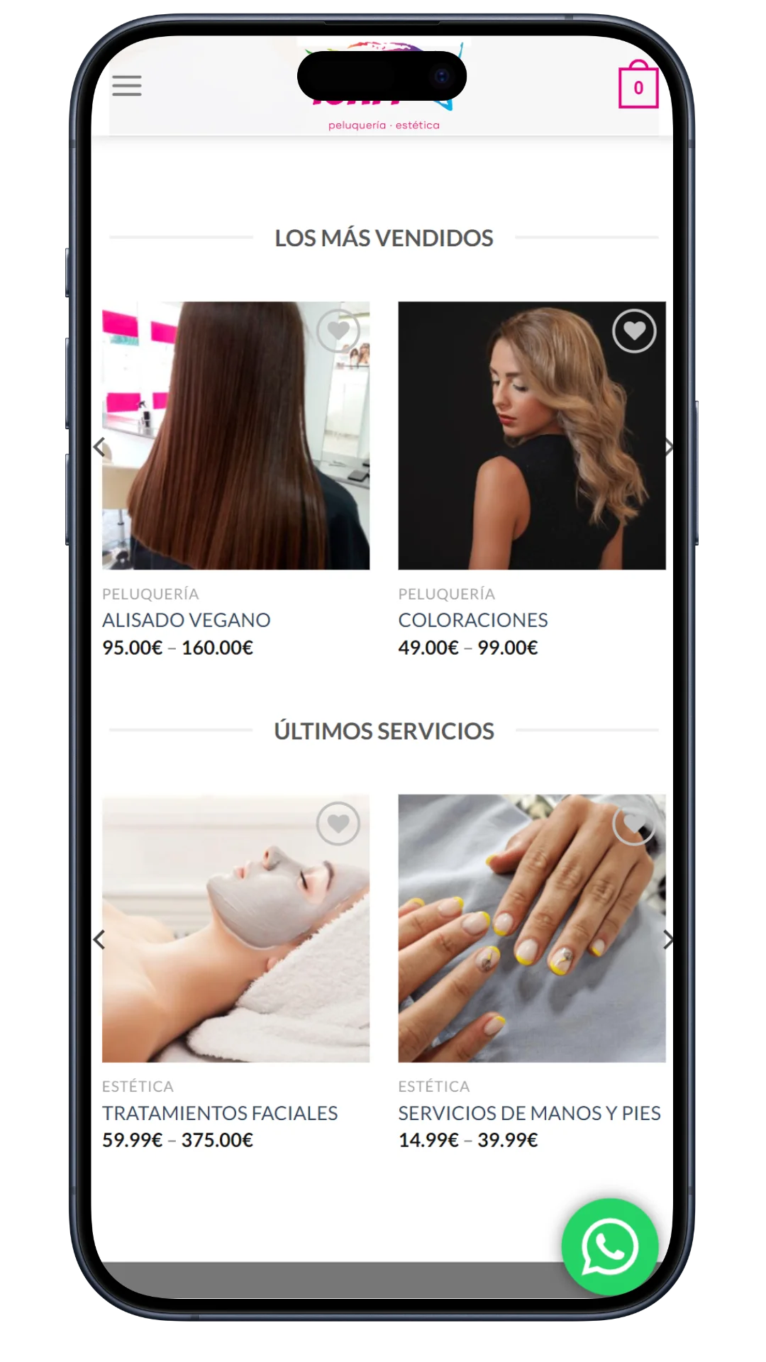 web hairdressing app