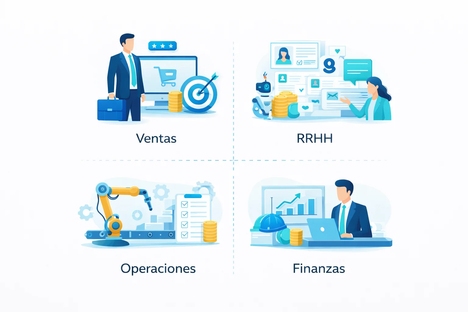 casos de uso de automatización y AI a medida en empresas