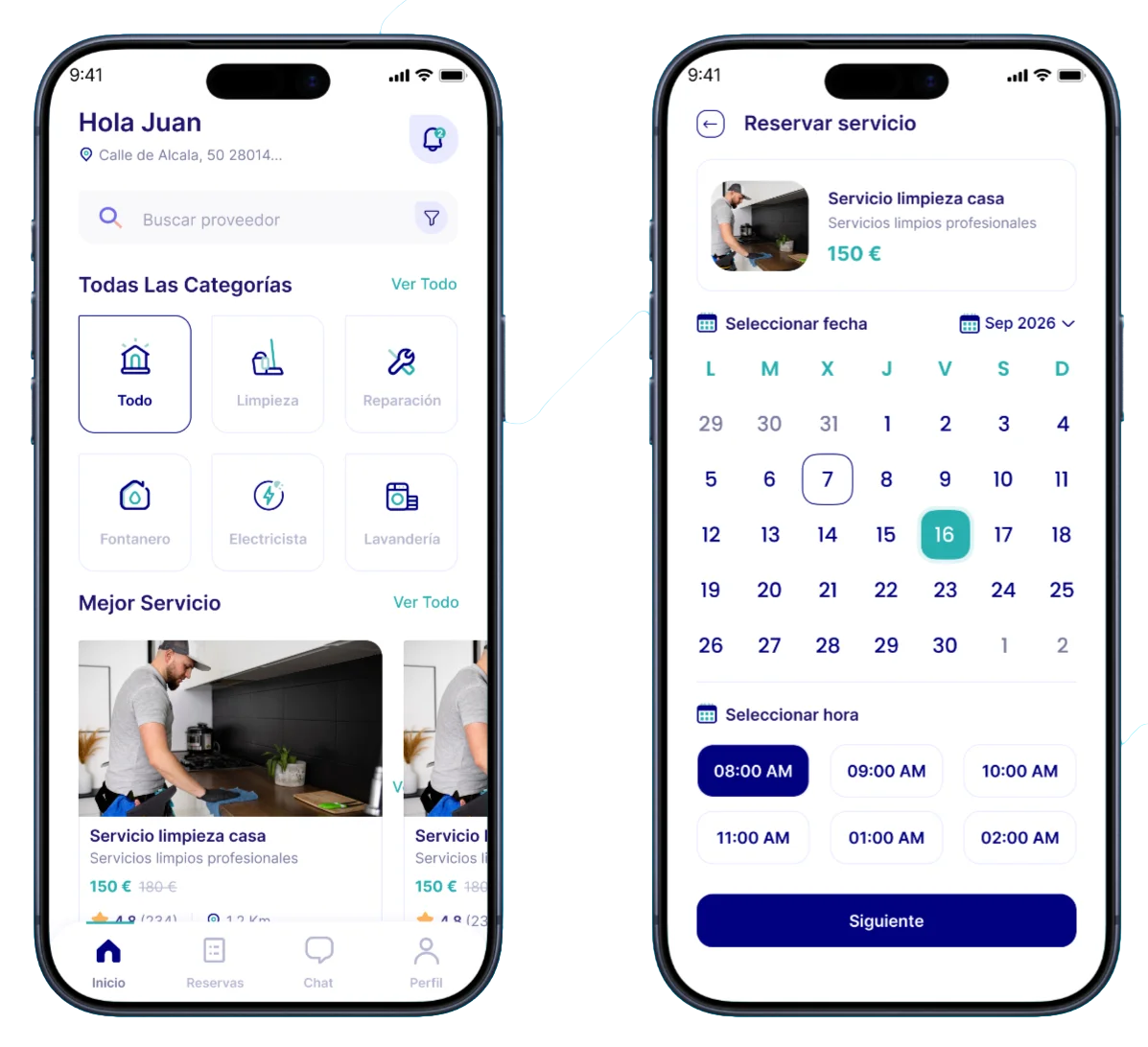 Marketplace de serviços desenvolvido com React Native, composto pela Soluciona App para clientes e pela Soluciona Pro para profissionais, com gestão de reservas, pagamentos e comunicação integrada